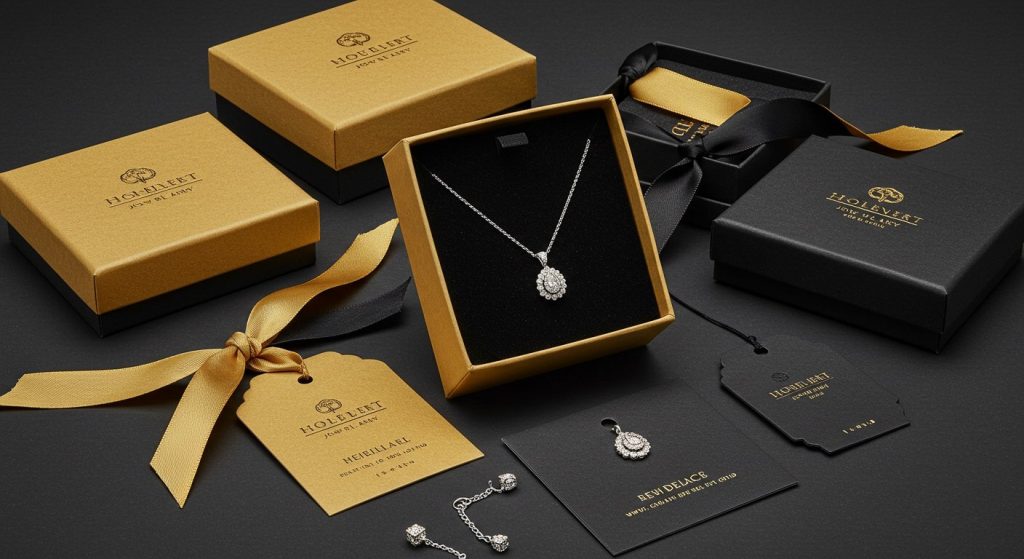 تصویر هویت بصری در طلا و جواهرات